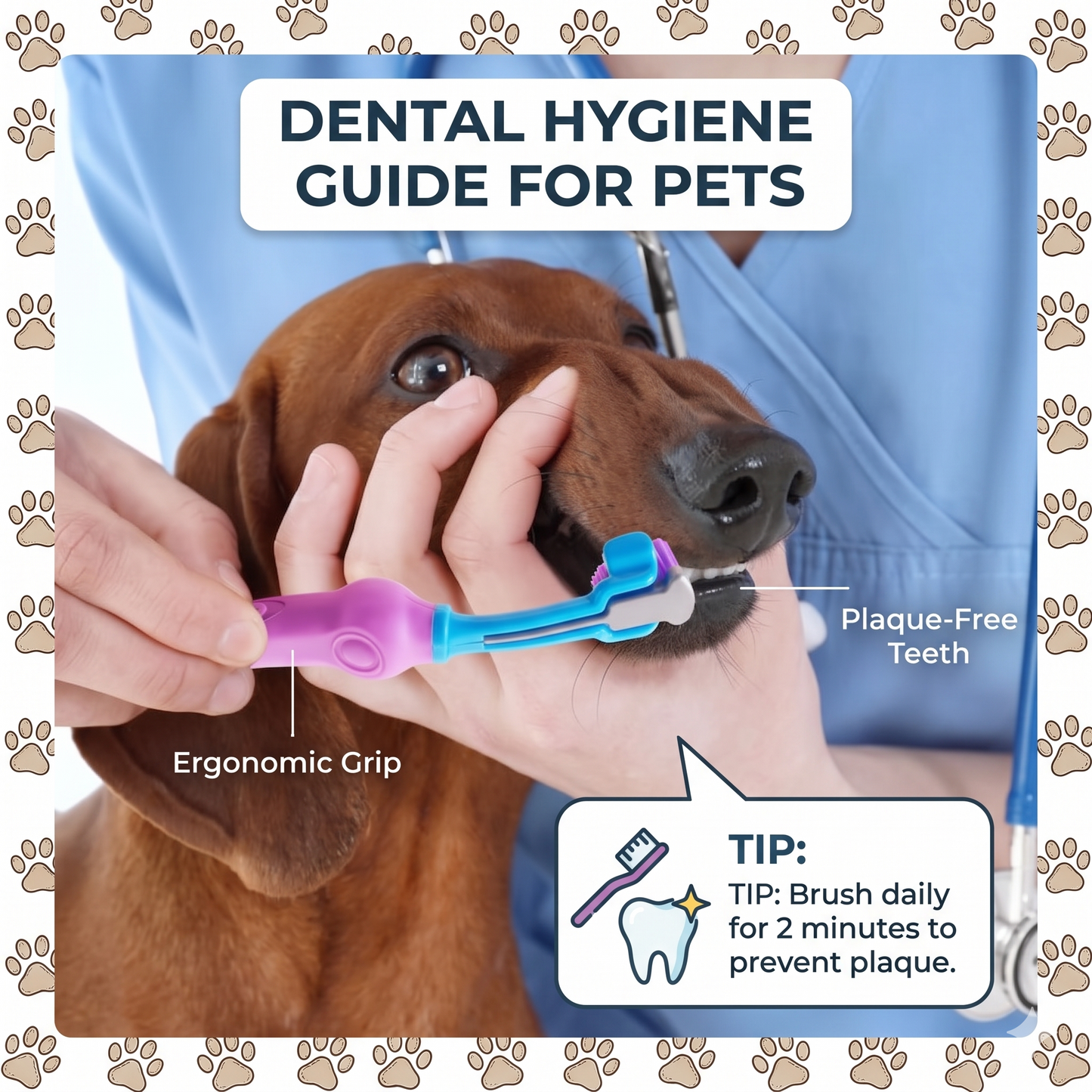 Pet Toothbrush Set for Dogs & Cats – Soft Bristle Oral Cleaning Kit for Fresh Breath & Healthy Teeth