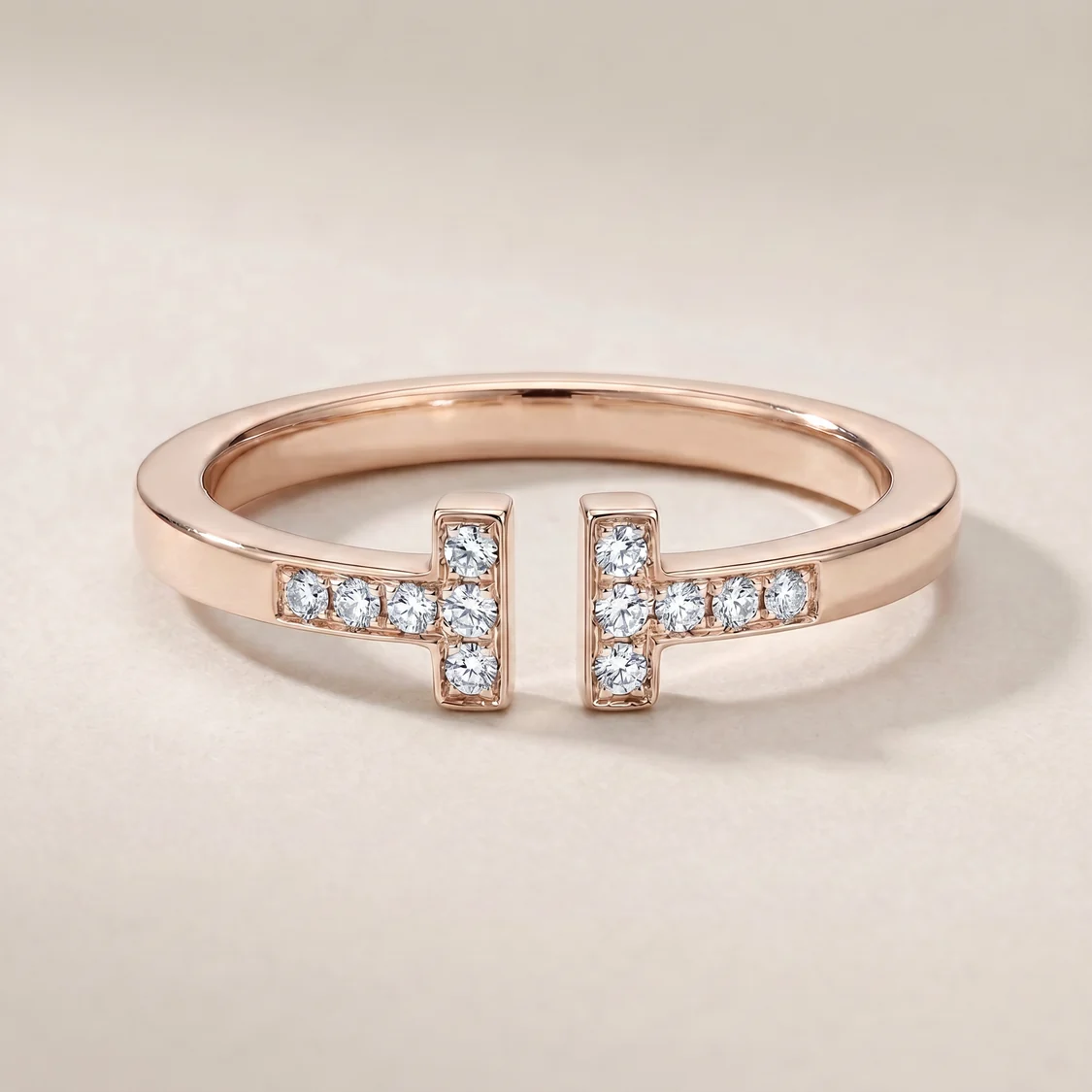 T Open Square Pavé Bracelet