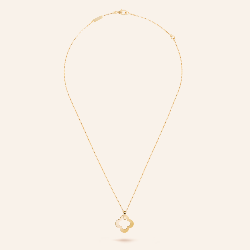 Byzantine Four-Leaf Clover Pendant Necklace