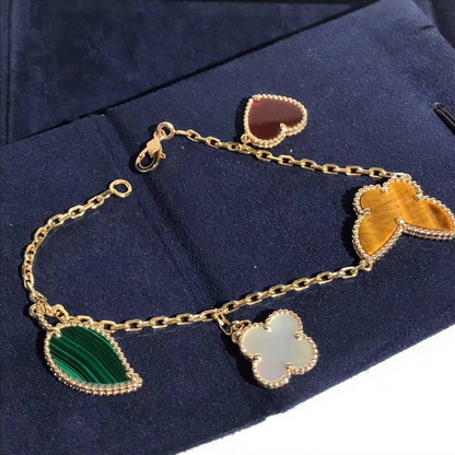 Lucky Clover 4 Motifs Bracelet