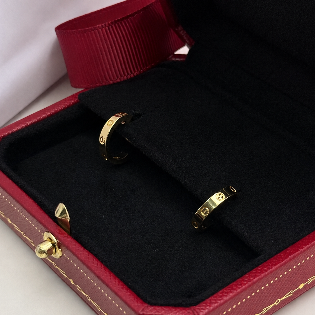 Small Love Hoop Earrings
