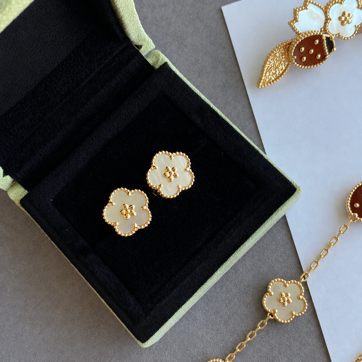 Spring Blossom Mother of Pearl Earrings