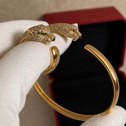 Panthère Pavé Sculptural Bracelet