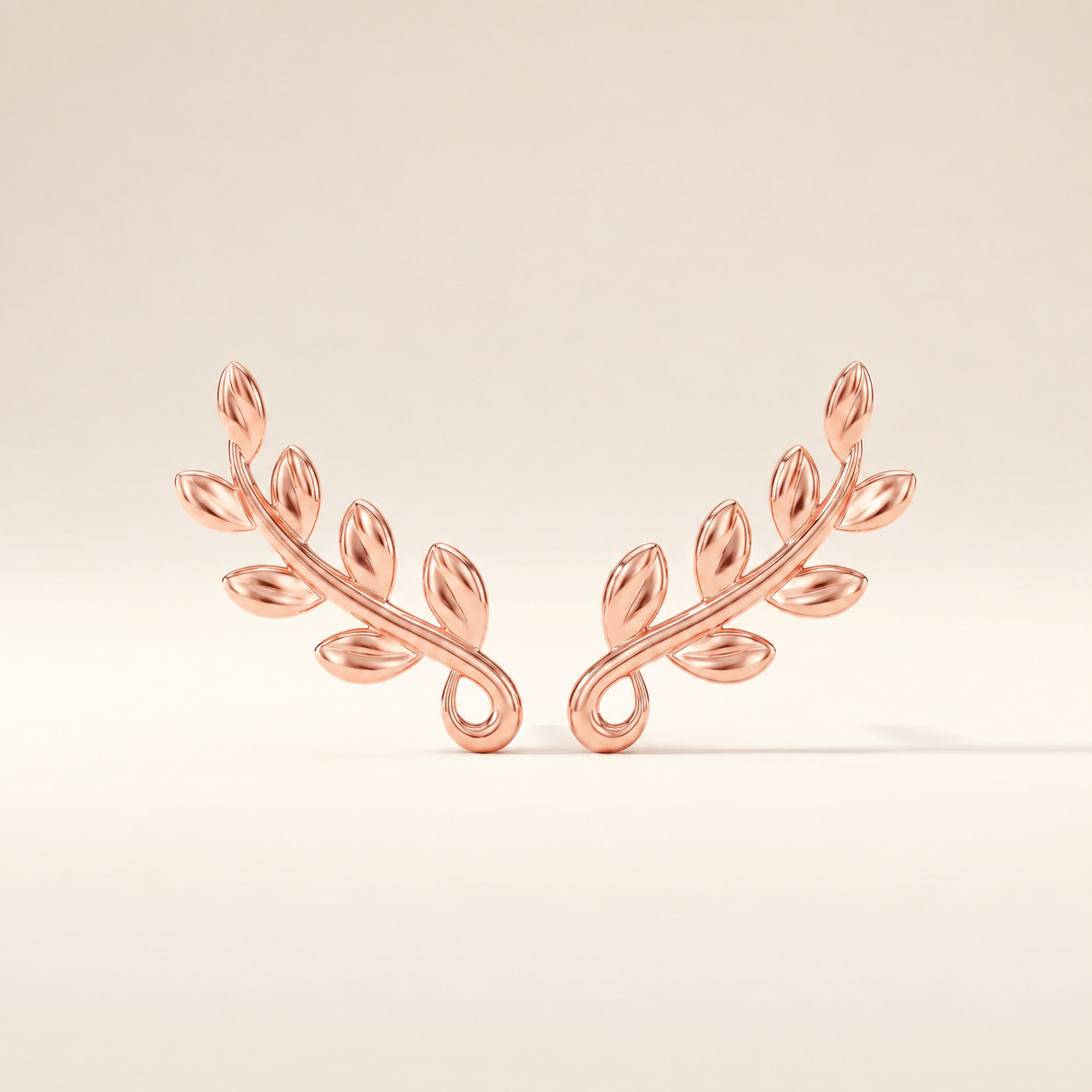 Olive Leaf Vine Earrings
