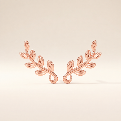 Olive Leaf Vine Earrings