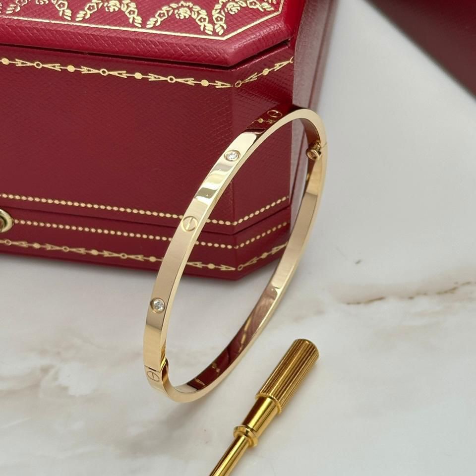 Love Bracelet Small Model 6 Stone Accents