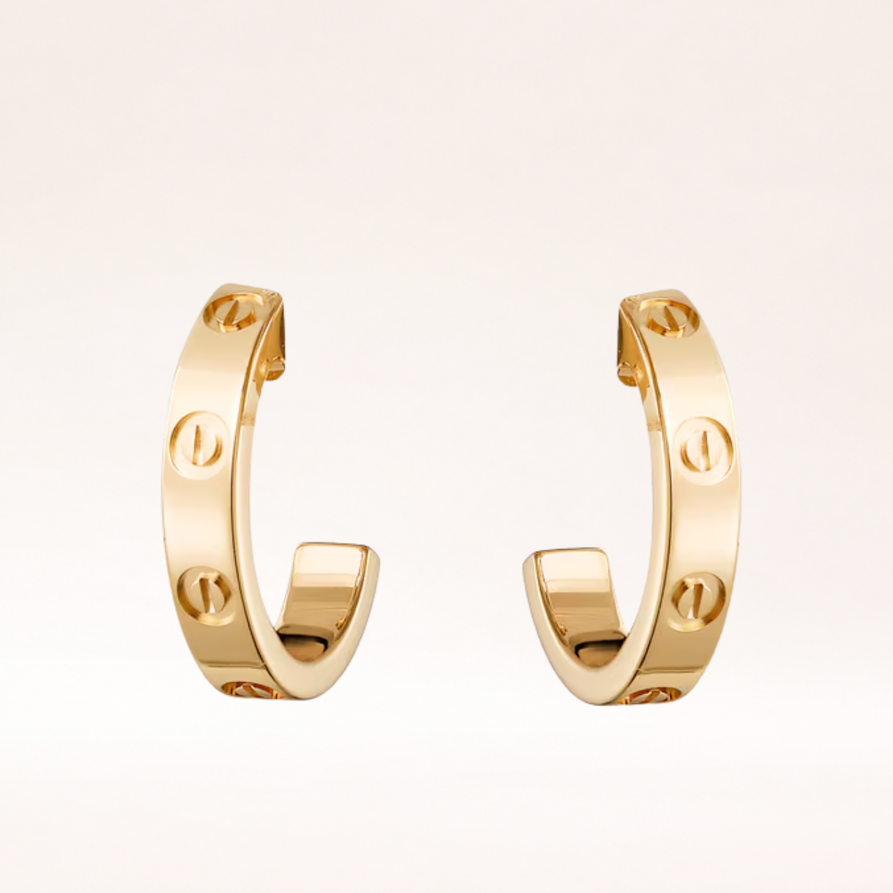 Small Love Hoop Earrings