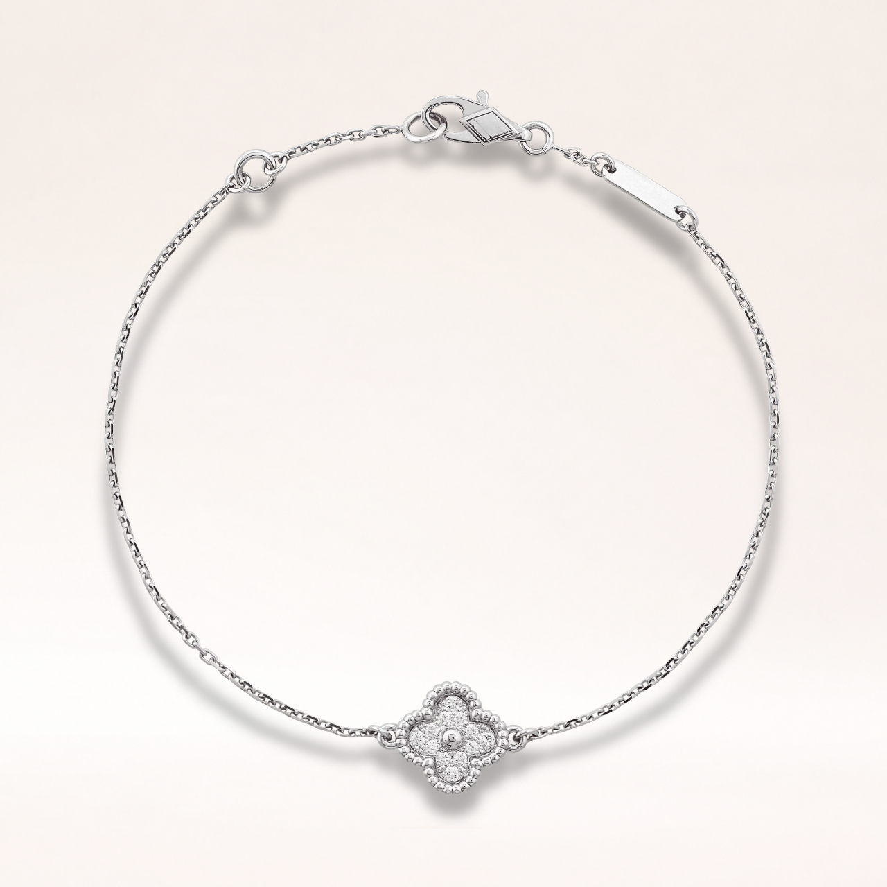 Sweet Bracelet 1 Motif Pavé Clover