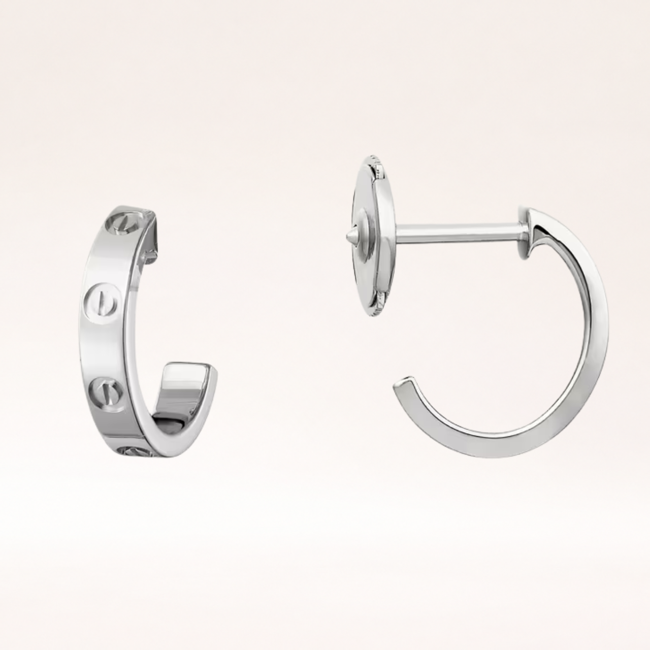 Small Love Hoop Earrings