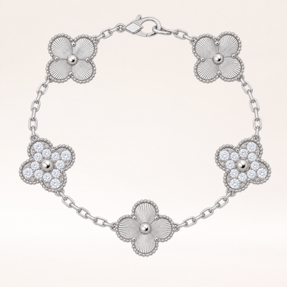 Vintage Five Motifs Guilloche Mix Bracelet