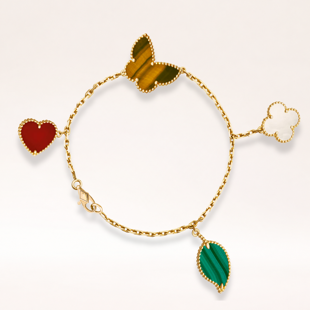 Lucky Clover 4 Motifs Bracelet