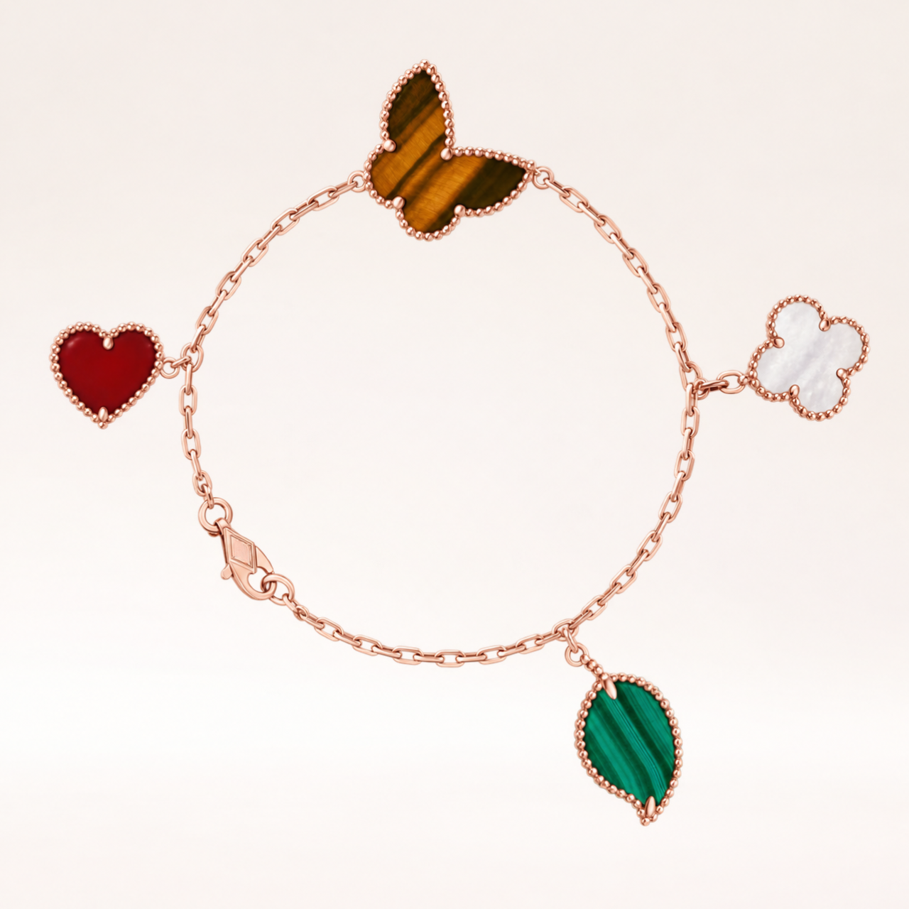 Lucky Clover 4 Motifs Bracelet