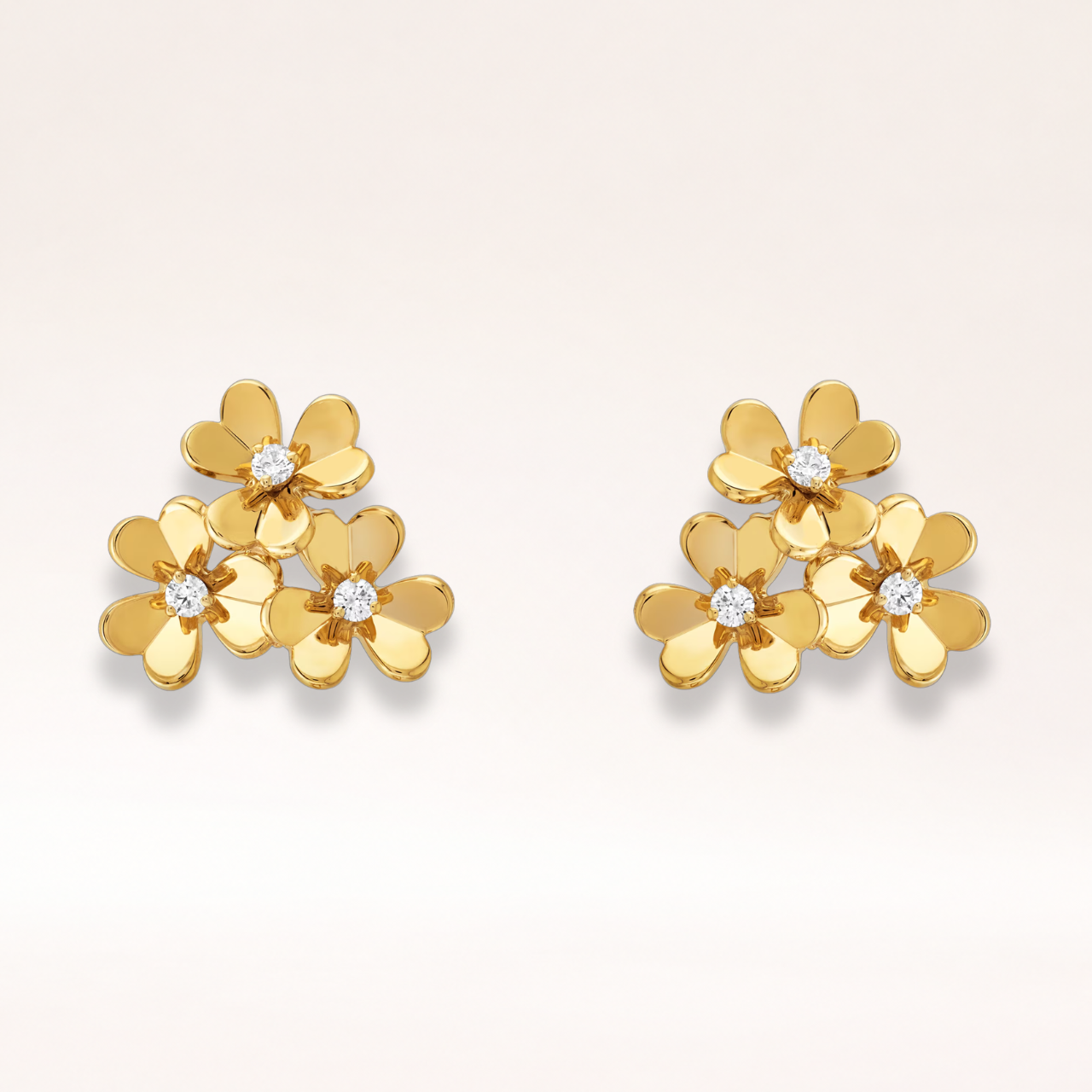 Mini Three Flower Earrings