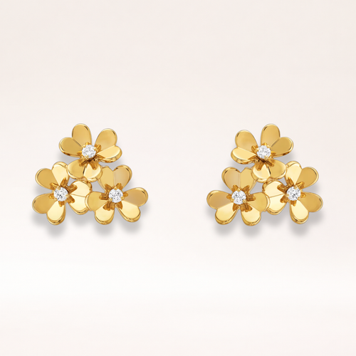 Mini Three Flower Earrings