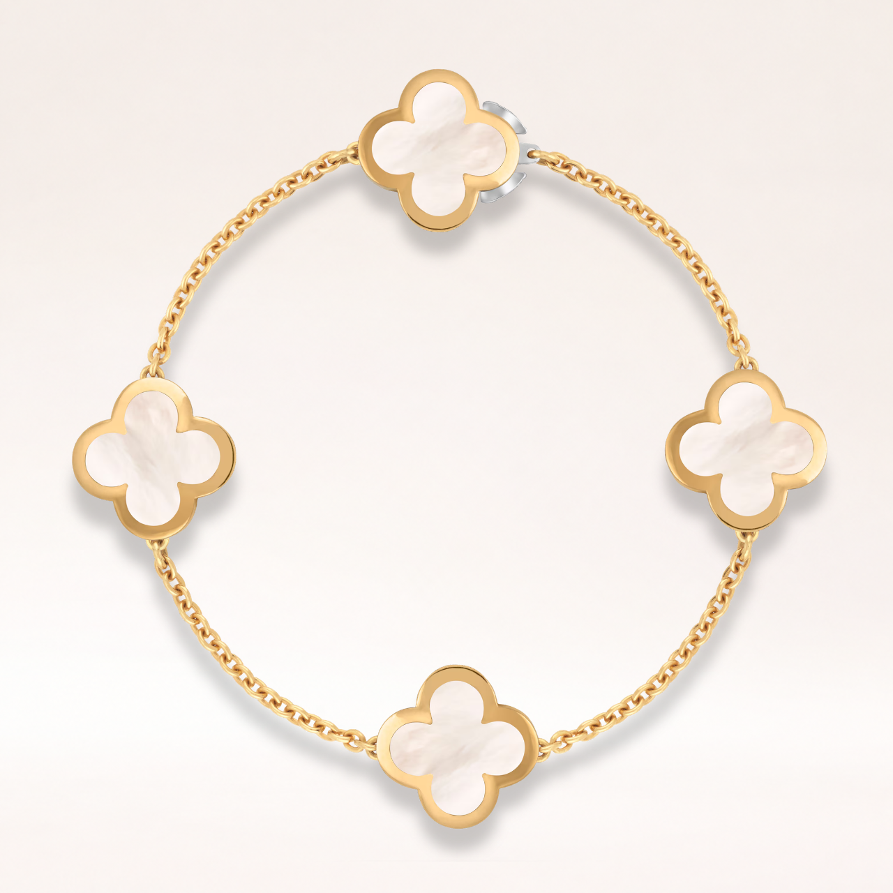 Mother of Pearl Clover Bracelet 4 Motifs