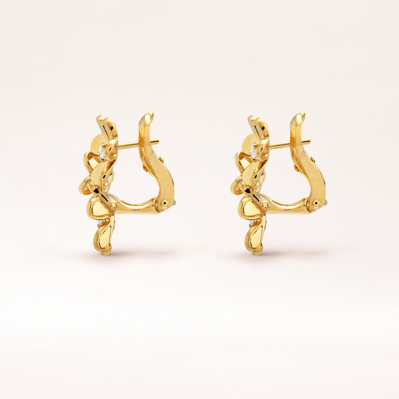 Mini Three Flower Earrings