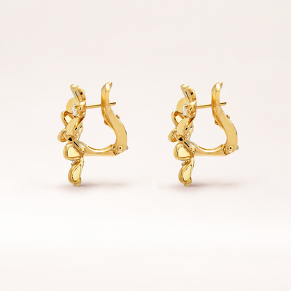 Mini Three Flower Earrings