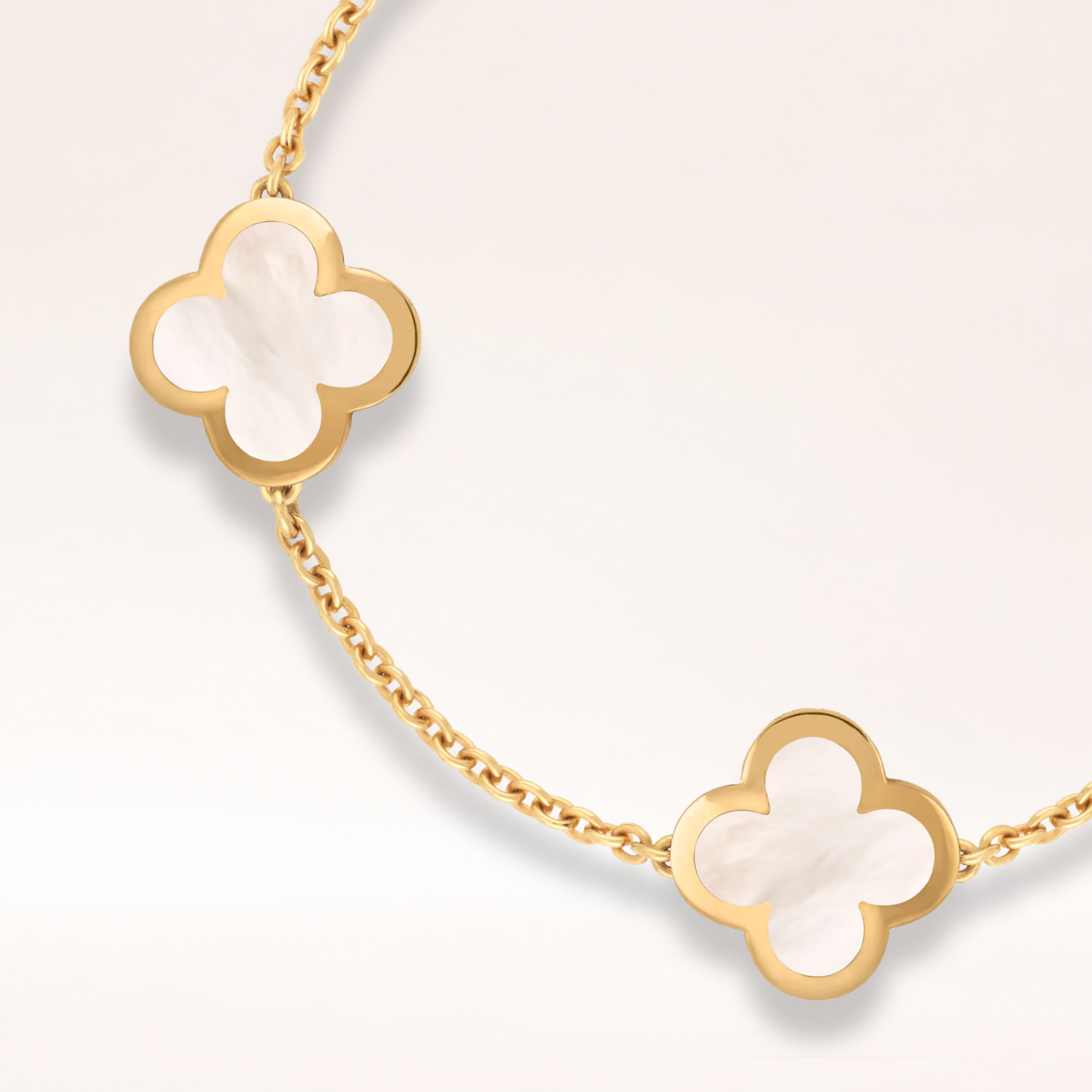 Mother of Pearl Clover Bracelet 4 Motifs