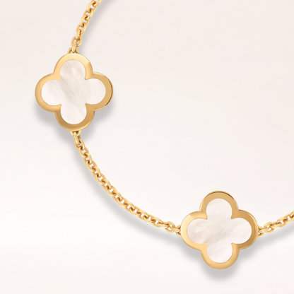 Mother of Pearl Clover Bracelet 4 Motifs