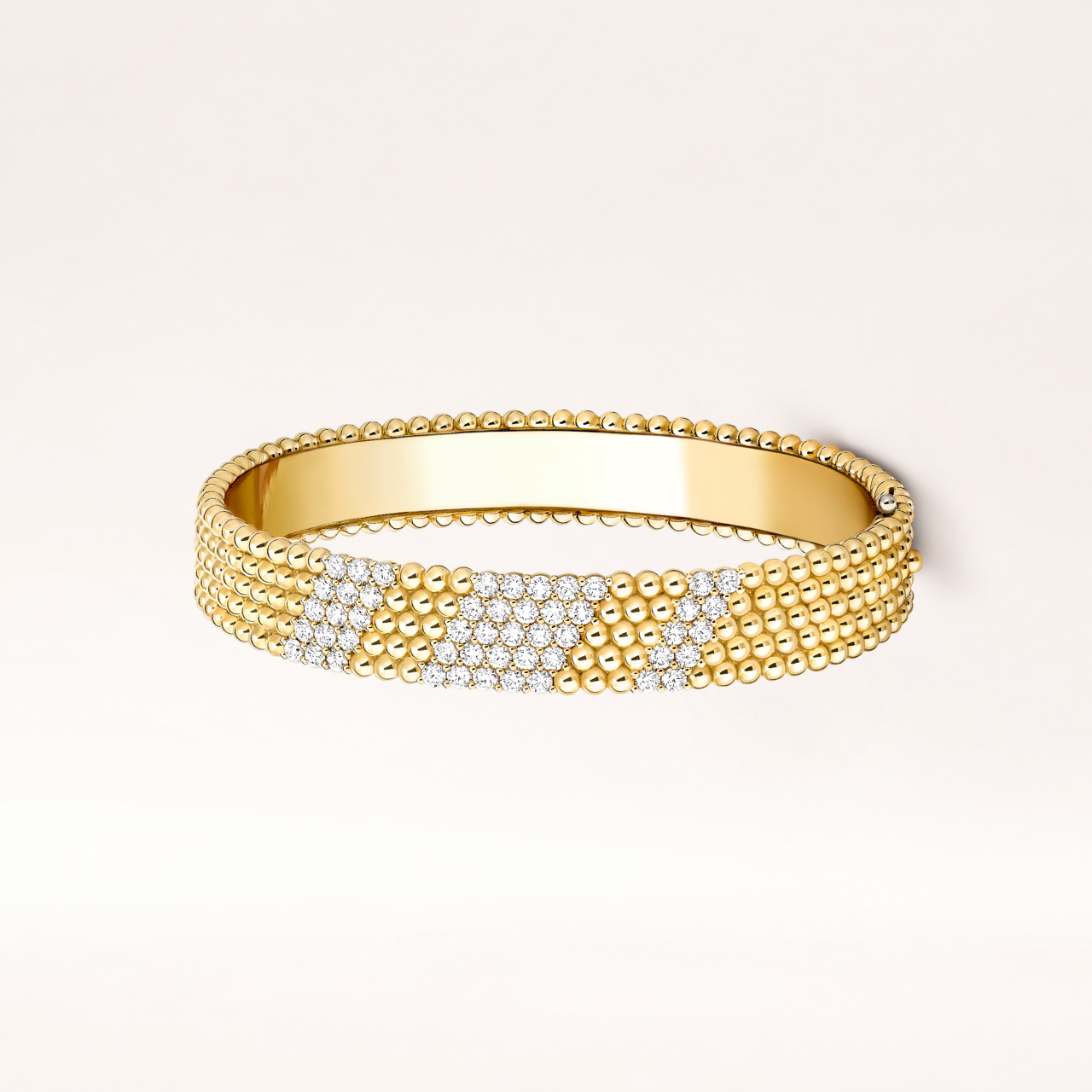 Five Row Pavé Beaded Bracelet Medium Model