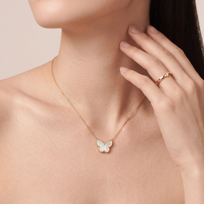 Alhambra Butterfly Charm Necklace