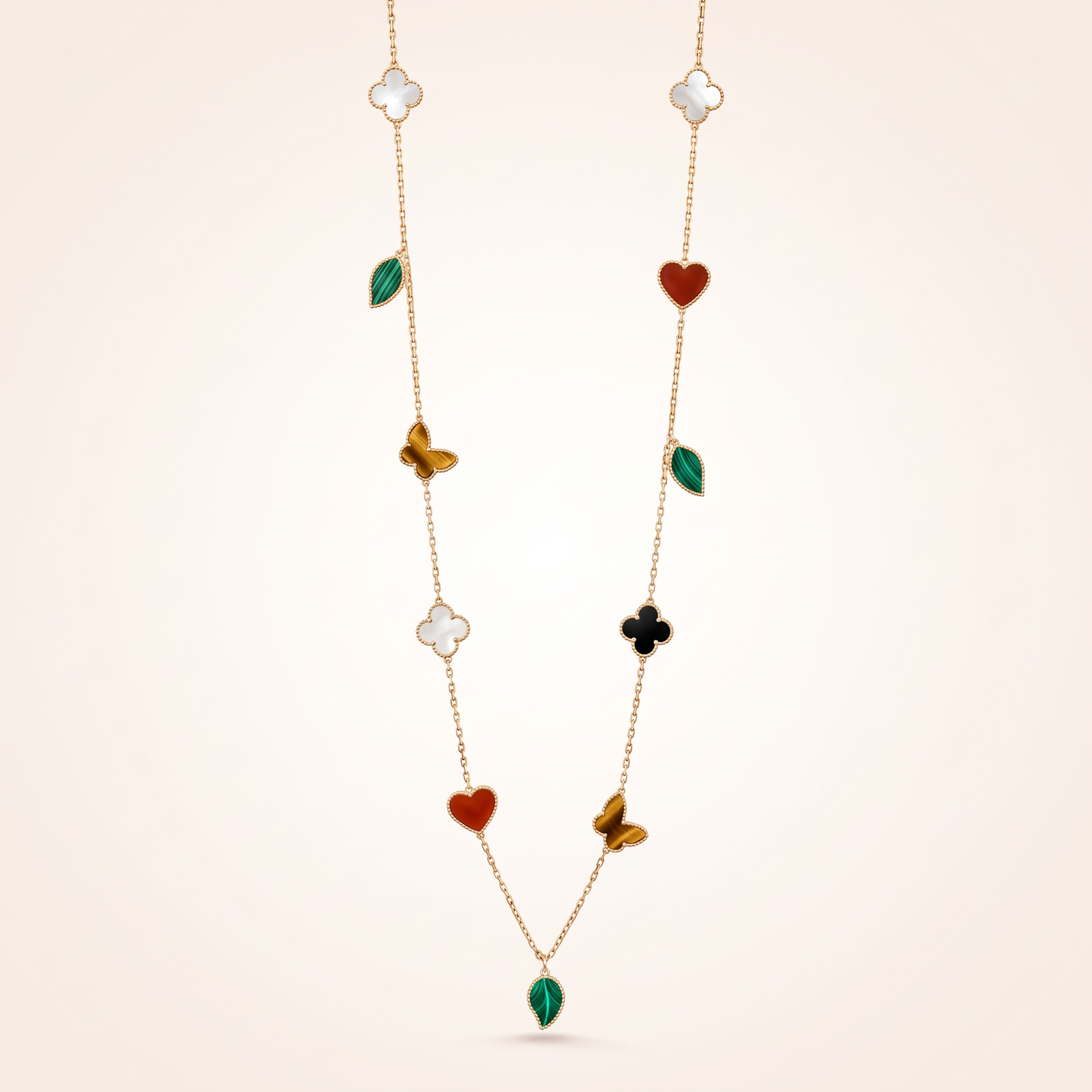 Alhambra Garden Charm Long Necklace