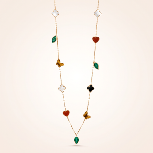 Alhambra Garden Charm Long Necklace