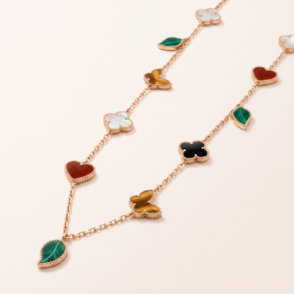 Alhambra Garden Charm Long Necklace