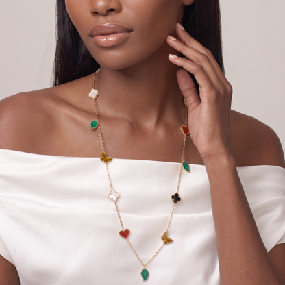 Alhambra Garden Charm Long Necklace