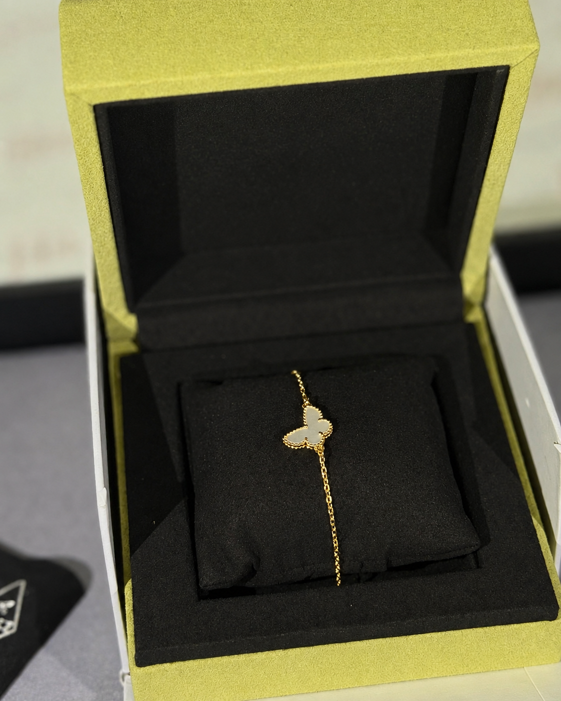 Lucky Alhambra Butterfly Pendant Bracelet