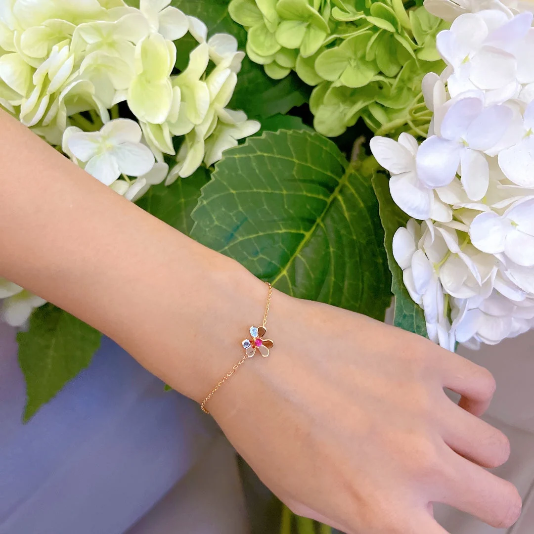 Frivole Ruby Clover Bracelet