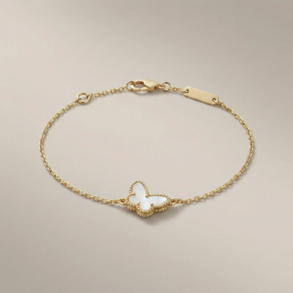 Lucky Alhambra Butterfly Pendant Bracelet