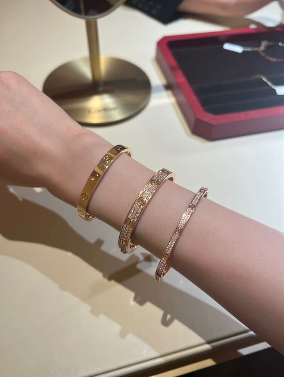 Small Love Diamonds Paved Bracelet