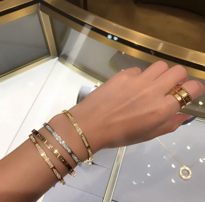 Small Love Diamonds Paved Bracelet