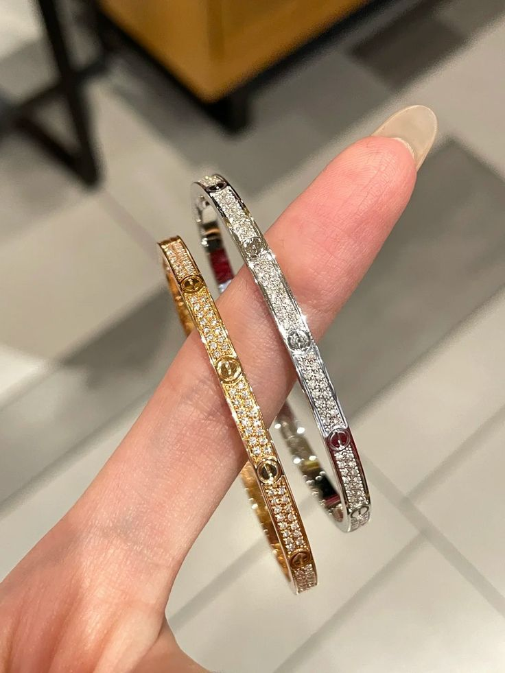 Small Love Diamonds Paved Bracelet