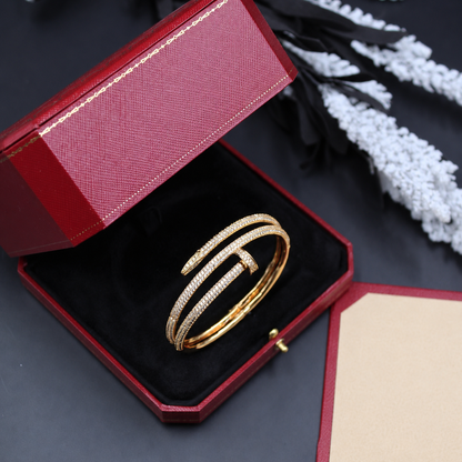 Juste Double Rows Pavé Diamonds Bracelet