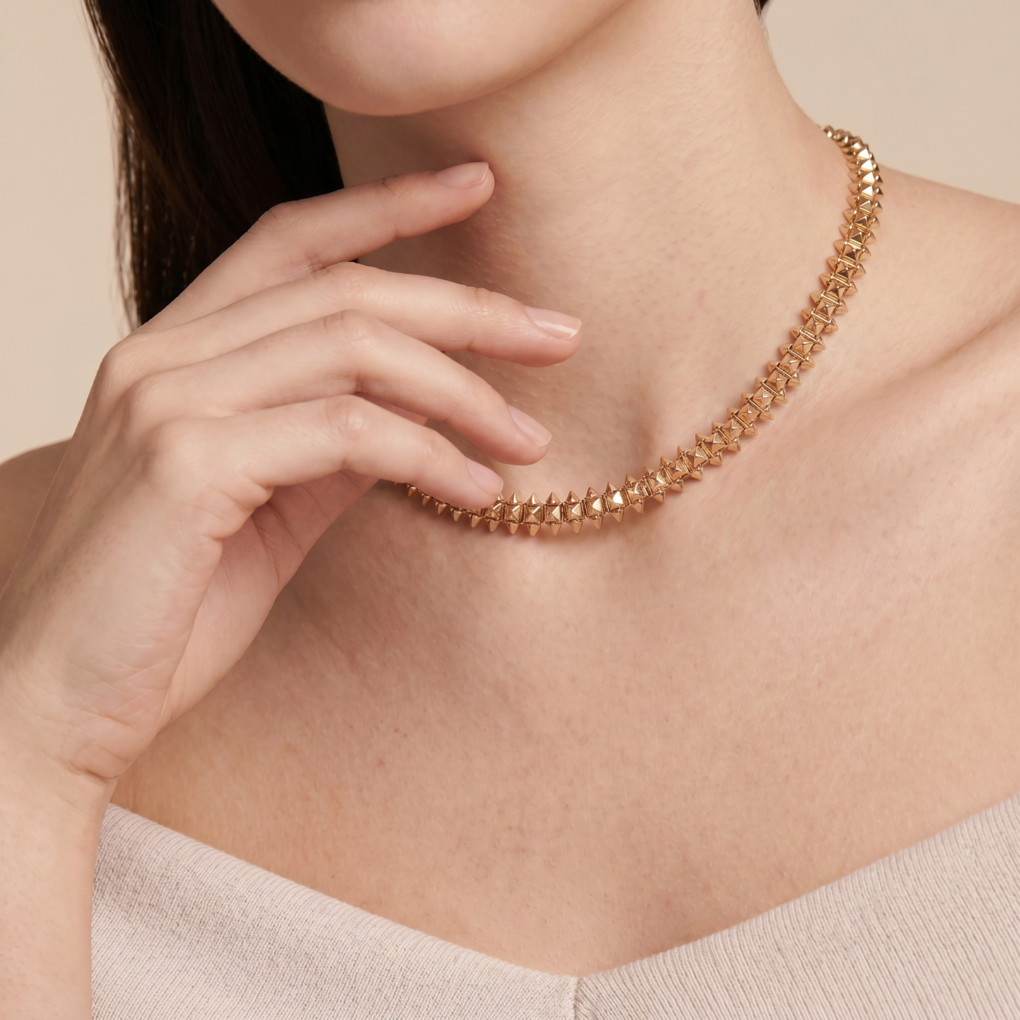 Clash De Stud Link Necklace