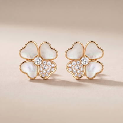 Cosmos Pavé Diamonds Medium Earrings