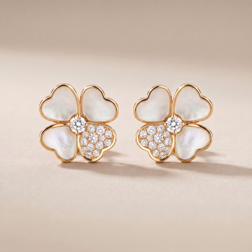 Cosmos Pavé Diamonds Medium Earrings