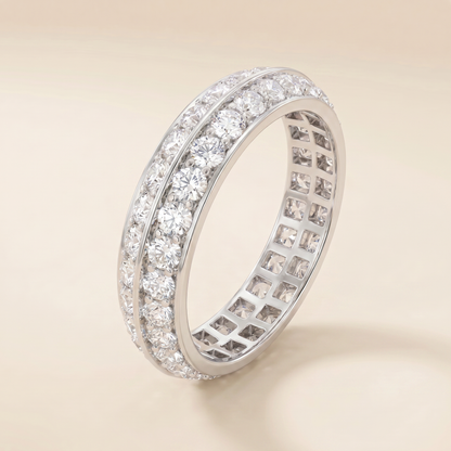 Couture Eternity Wedding Pavé Diamonds Band Ring