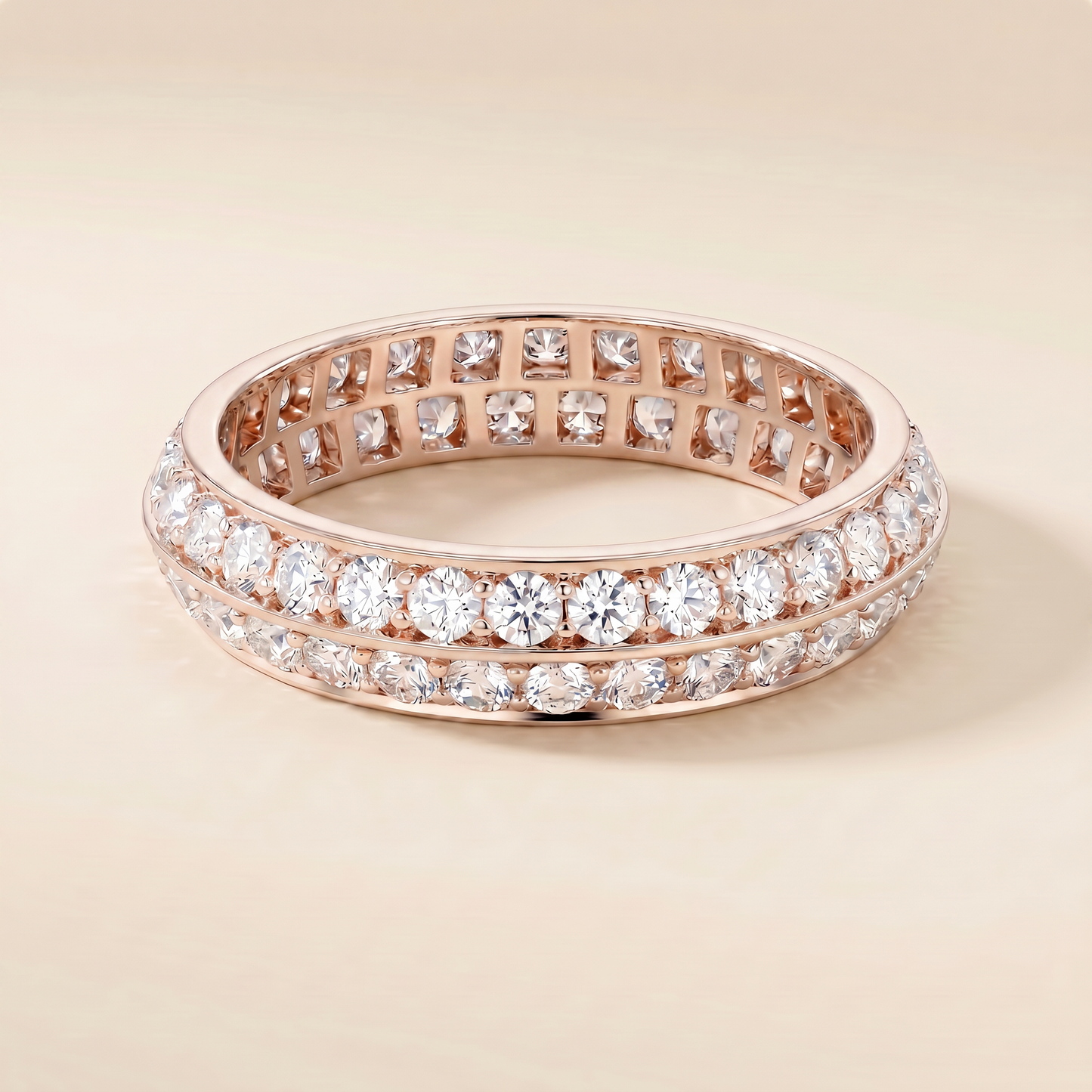 Couture Eternity Wedding Pavé Diamonds Band Ring
