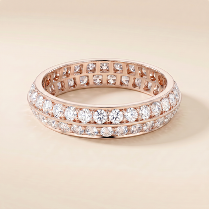 Couture Eternity Wedding Pavé Diamonds Band Ring