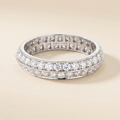 Couture Eternity Wedding Pavé Diamonds Band Ring