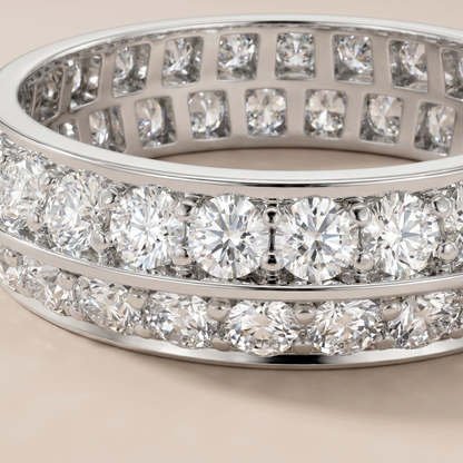 Couture Eternity Wedding Pavé Diamonds Band Ring
