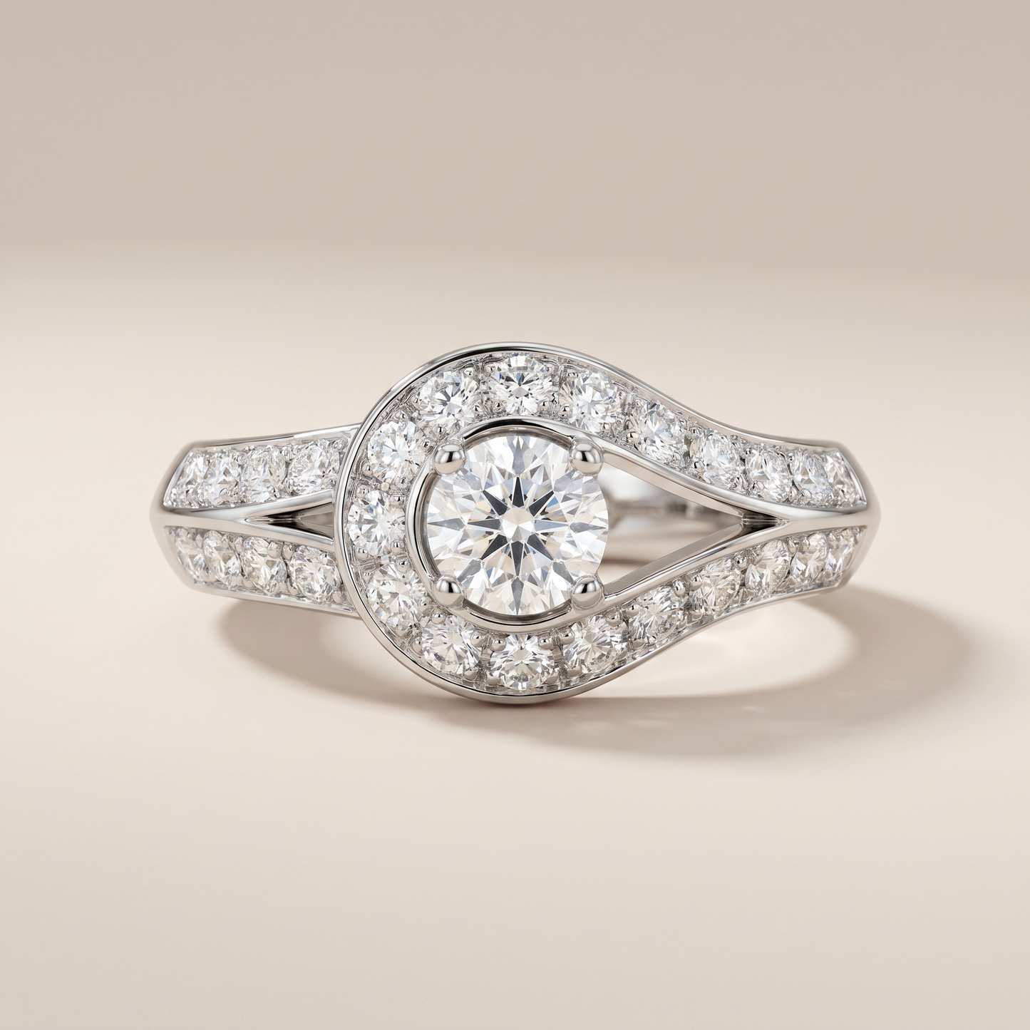 Couture Pavé Solitaire Ring