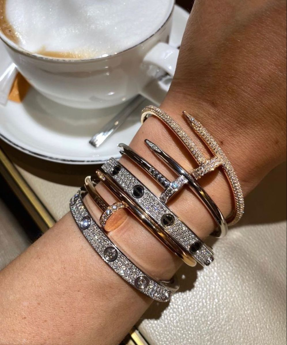 Paved Ceramic Love Bracelet