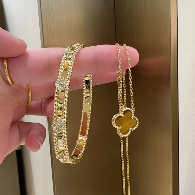 Perlée Sweet Clovers Pavé Bracelet
