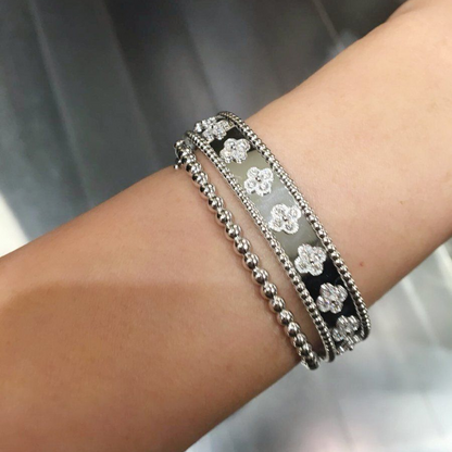 Perlée Clovers Small Pavé Bracelet