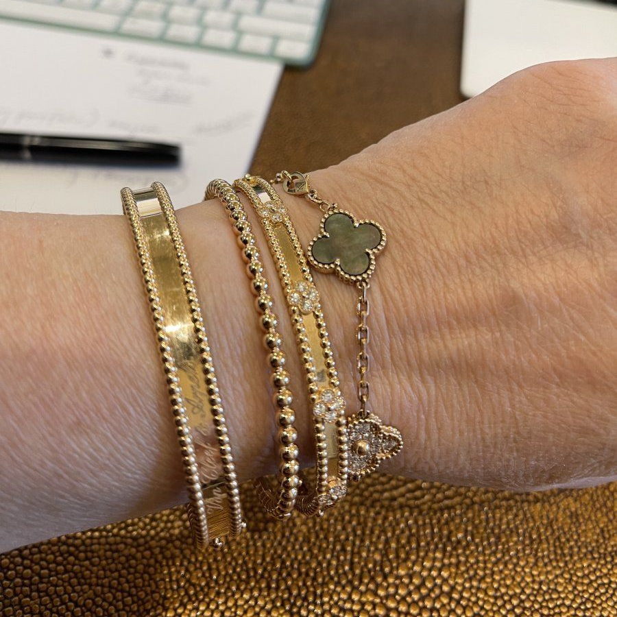 Perlée Beaded Bangle Bracelet
