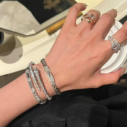 Serpenti Pavé Diamonds Wrap Bracelet
